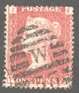 Great Britain Scott 33 Used Plate 146 - FI - Click Image to Close